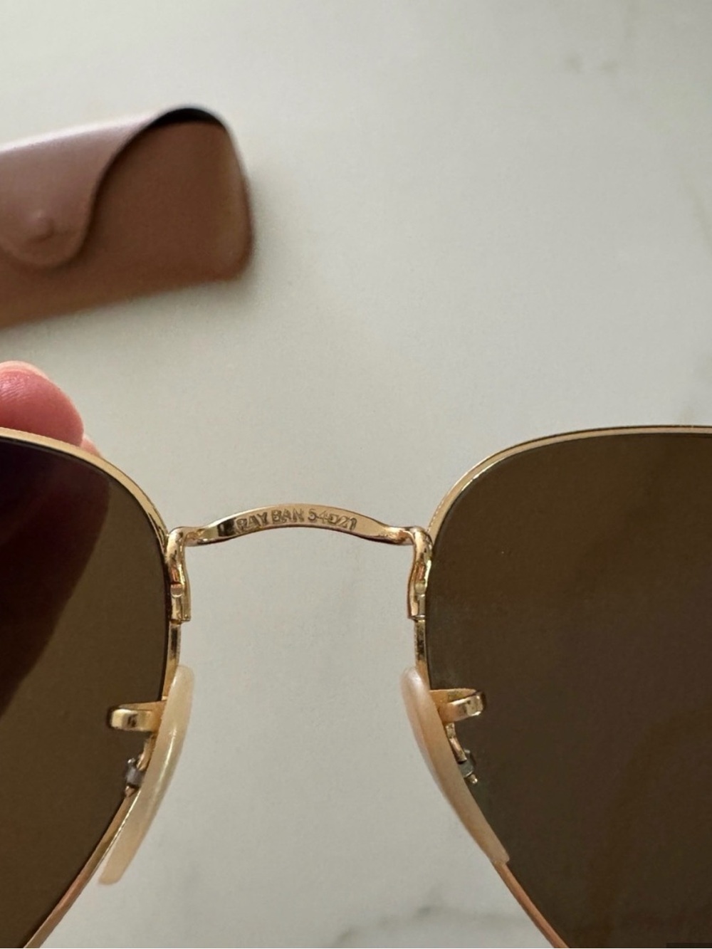 Ray Ban polarized hexagonal sunglasses - Picture 2 of 3